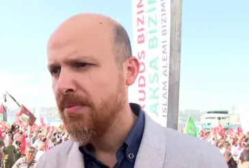 Gazze’ye destek mitingi! İlim Yayma Vakfı Mütevelli Heyeti Başkanı Bilal Erdoğan A Haber’de
