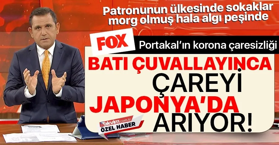 Provokatör Fatih Portakal'ın son kozu Japonya! ABD ve Avrupa'dan ekmek çıkmayınca...