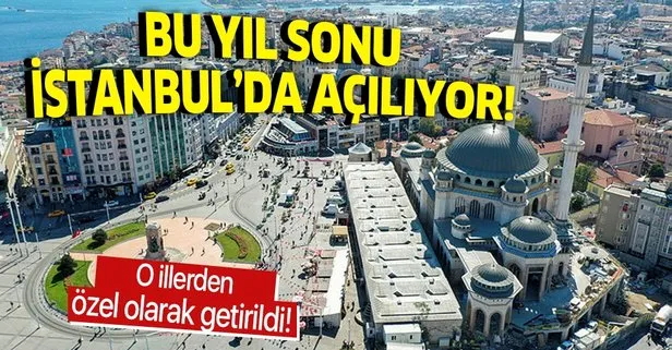Son dakika: Taksim’e yapılan camide sona yaklaşıldı!