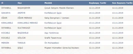 İŞKUR'dan büro memuru, işçi, aşçı, şoför ve muhasebeci personel alımı!-4