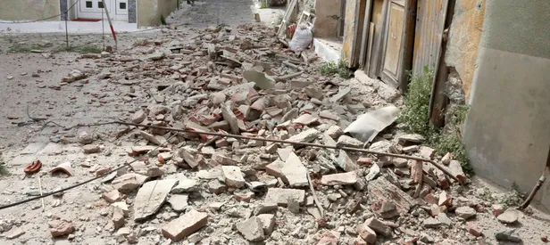Deprem sonrası Midilli Adası'ndan ilk görüntüler!