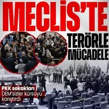 PKK sokakları DEM Parti Meclis’i karıştırdı! Kavga dövüş kürsüyü işgal ettiler | AK Parti’den Meclis’te PKK istemiyoruz sloganları
