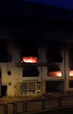 Atatürk Stadyumu'nda yangın çıktı