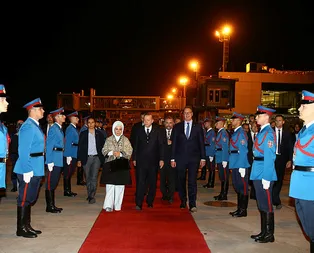 Cumhurbaşkanı Erdoğan’a uğurlama jesti