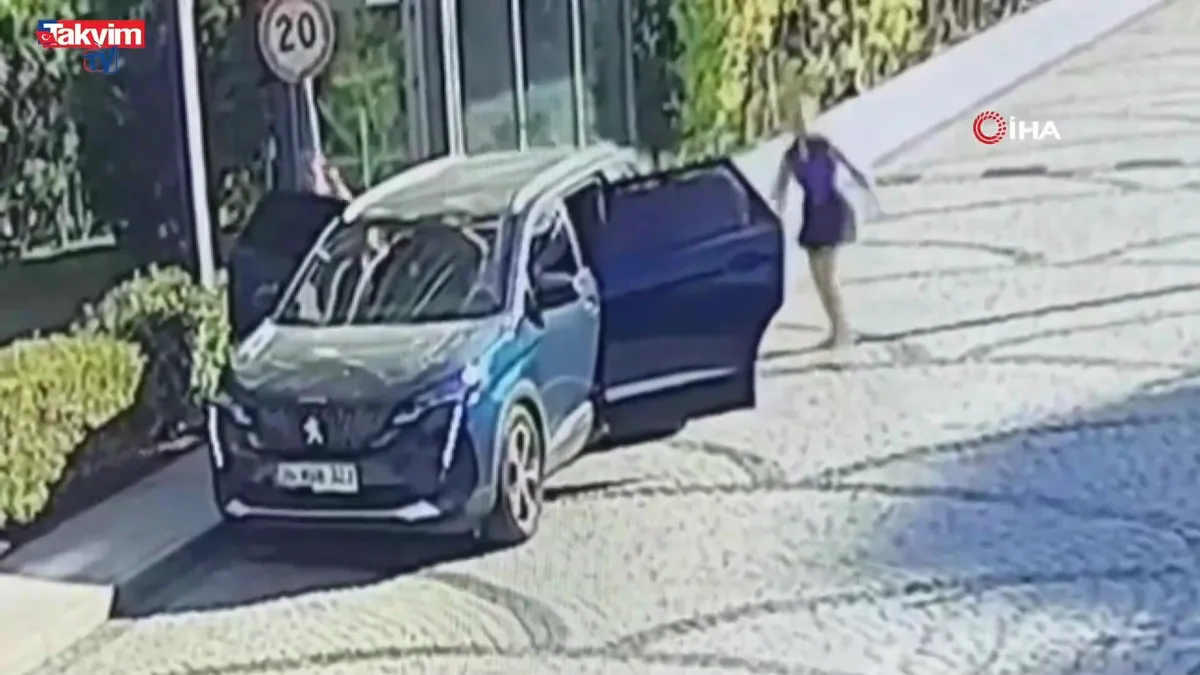 Sarıyer'de çocuk kaçırma olayı kamerada!