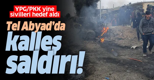 Son dakika: Tel Abyad'da bombalı saldırı: 2 ölü, 4 yaralı