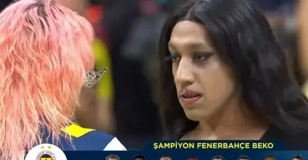 Fenerbahçe Beko şampiyonluk kutlamasında "travesti şov" rezilliği! Taraftar Ali Koç'a ateş püskürdü