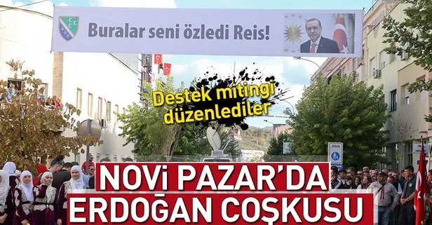 Novi Pazar’da Erdoğan’a destek mitingi