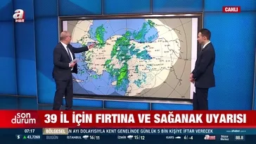 39 il için fırtına ve sağanak uyarısı!