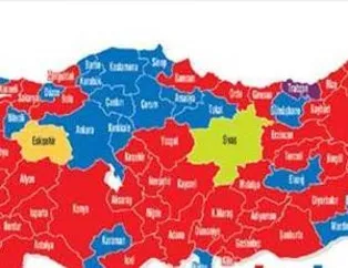 Türkiye'nin il il taraftar haritası