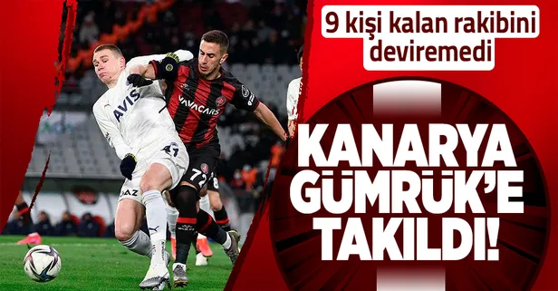 Fenerbahçe, 9 kişi kalan Karagümrük'e diş geçiremedi! (Fatih Karagümrük 1-1 Fenerbahçe MAÇ SONUCU ÖZET)