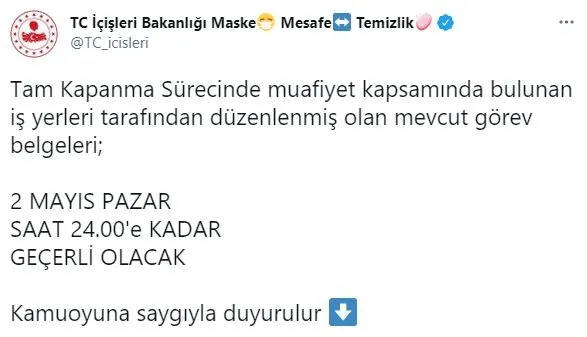 son-dakika-icisleri-bakanligi-duyurdu-mevcut-gorev-belgeleri-2-mayisa-kadar-gecerli-olacak-1619714861344.jpg Son dakika: İçişleri Bakanlığı duyurdu: Mevcut görev belgeleri 2 Mayıs'a kadar geçerli olacak!-2