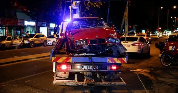 Kontrolden çıktı dükkana daldı! Ankara’da feci kaza