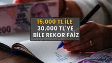 Bankalar arasındaki yarış iyice ayyuka çıktı! 15000 TL ile 30000 TLye bile rekor 32 günlük mevduat faizi arşa çıktı