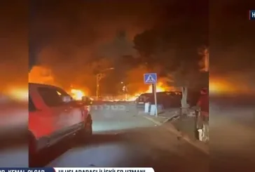 İran İsrail'i vurdu! Hayfa alevler içinde!