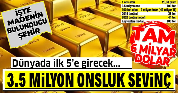 Doğalgazdan sonra bir müjde de altından geldi! Söğüt maden sahasında 3.5 milyon onsluk altın varlığı tespit edildi