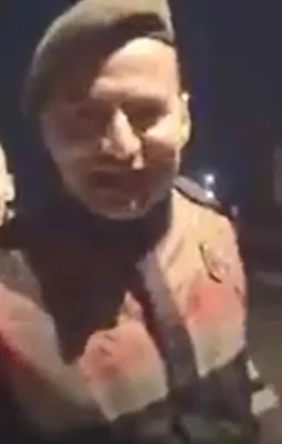 Muhabire yayın sırasında jandarma sürprizi