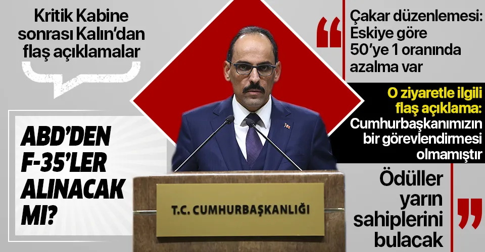 Son dakika: Kabine Toplantısı sonrası önemli açıklamalar