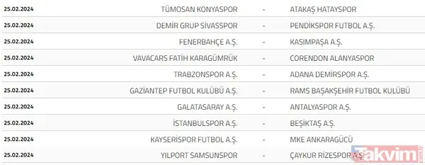 2023-2024 Süper Lig fikstürünün kuraları çekildi! Beşiktaş, Fenerbahçe, Galatasaray ve Trabzonspor'un ilk hafta rakipleri kimler? - 32