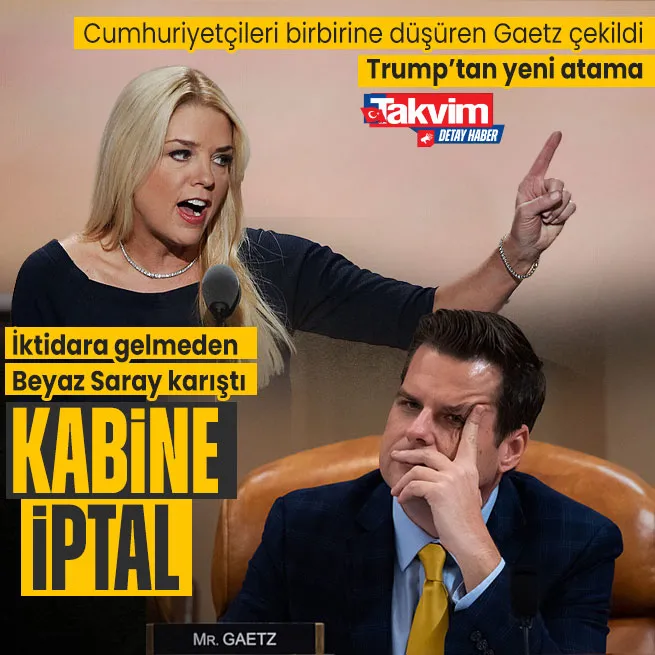 Cumhuriyetçileri karıştırdı adaylıktan çekildi! Matt Gaetz’in yerine Pam Bondi