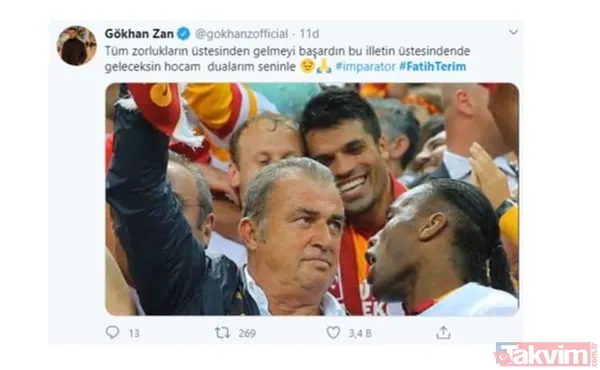 Corona virüse yakalanan Fatih Terim'e destek mesajları: Nefesim daralıyor - 22