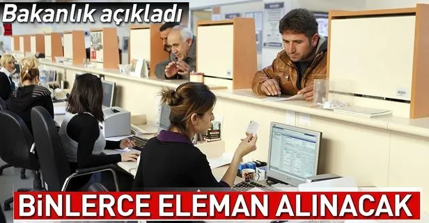 Bakanlık açıkladı! Binlerce kişi alınacak