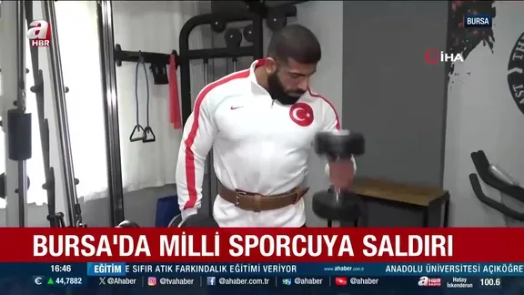 Bursa'da milli sporcuya saldırı! İşte o anlar