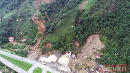 Son dakika: Trabzon Of’ta sel ve heyelanın hasarı, gün ağarınca ortaya çıktı
