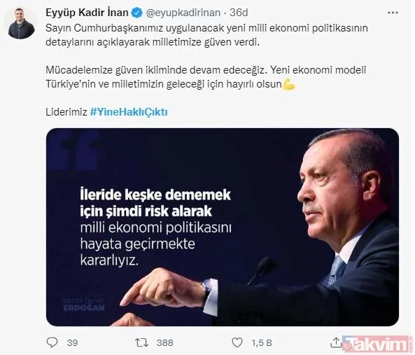 Spekülatif kur atışı ve manipülatif saldırılar nafile! Sosyal medyada tam destek: #YineHaklıÇıktı, #SeninleyizErdoğan - 14