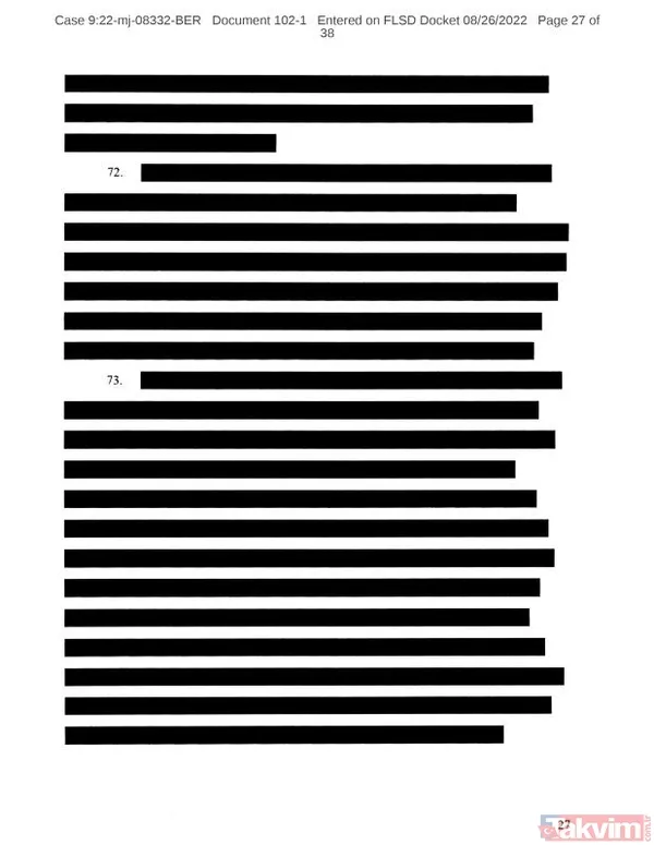 FBI'dan yeminli beyan! Trump'ın Florida'daki Mar-a-Lago isimli malikesinde 184 gizli belge bulundu - 10