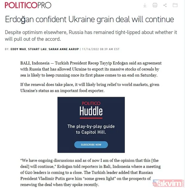 Erdoğan G20 Zirvesi'ne damga vurdu! Dünya basını tahıl anlaşması sözlerini manşetlere böyle taşıdı: Umutları artırıyor! - 6