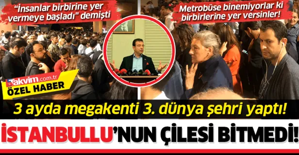 İstanbullu'nun metrobüs çilesi bitmek bilmiyor! CHP'li İmamoğlu ve İBB bir türlü çözüm üretemiyor...