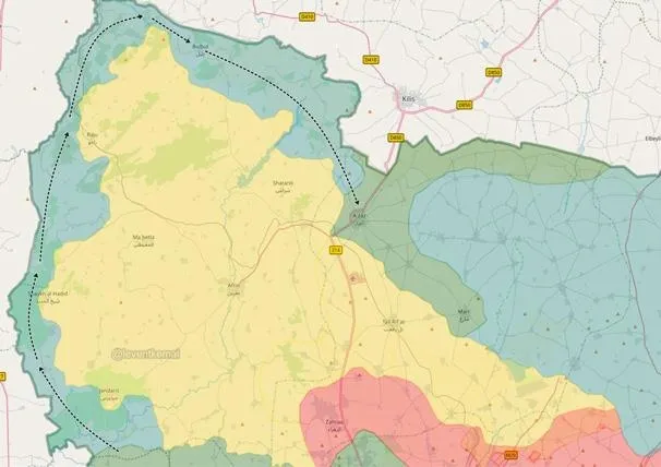 TSK Afrin'de 'hilal'i tamamladı!-1