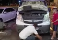 Sıkıştığı otomobilde yaklaşık 400 kilometre seyahat eden kediyi vatandaşlar kurtardı