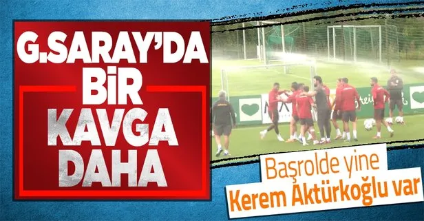 Galatasaray antrenmanında kavga: Kerem Aktürkoğlu ve Van Aanholt birbirine girdi