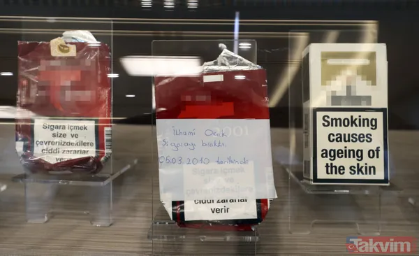 Başkan Recep Tayyip Erdoğan'ın sigarayla mücadele kapsamında topladığı sigara paketleri Cumhurbaşkanlığı Külliyesi'nde sergileniyor - 40