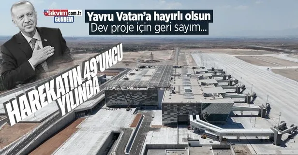 KKTC Ercan Havalimanı yeni terminali için geri sayım! Açılışı Başkan Erdoğan gerçekleştirecek