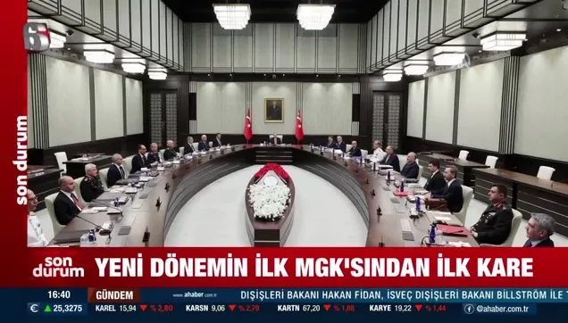 Yeni dönemin MGK'sından ilk görüntüler...