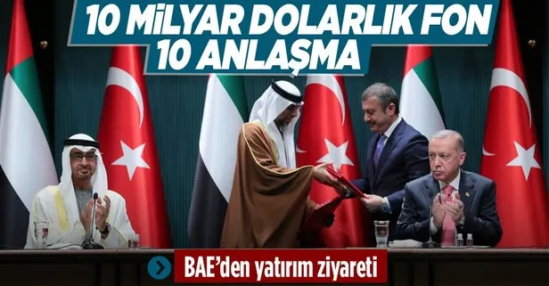 Son dakika: BAE’den Türkiye’ye yatırım ziyareti! 10 milyar dolarlık fon ve 10 anlaşma!