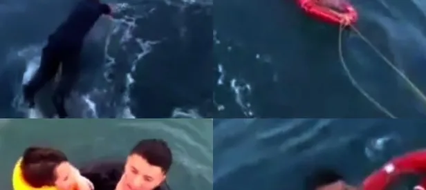 Denizde bin 200 metre sürüklenen çocuk kurtarıldı!