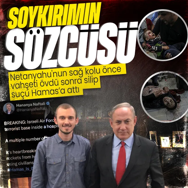 Soykırımın sözcüsü! Eli kanlı Netanyahunun sağ kolu önce hastane katliamıyla övündü sonra apar topar silip suçu Hamasa attı