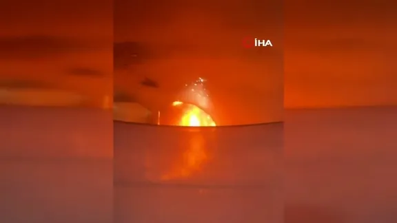 Brezilya'da korkunç yangın kamerada!