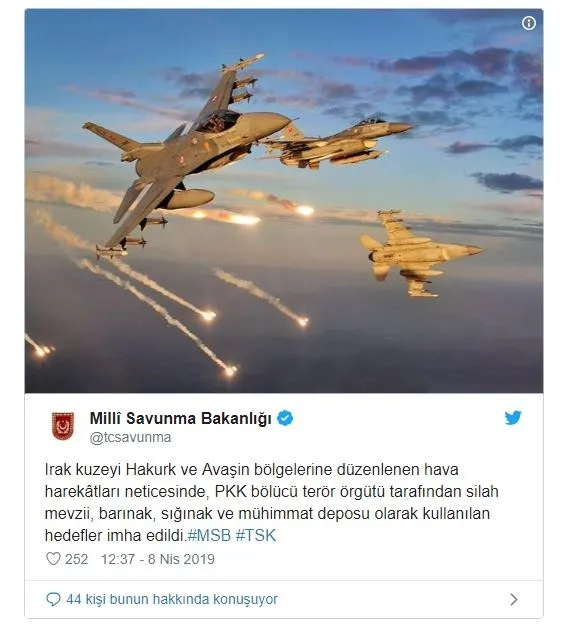 Irak'ın kuzeyine hava harekâtı-1