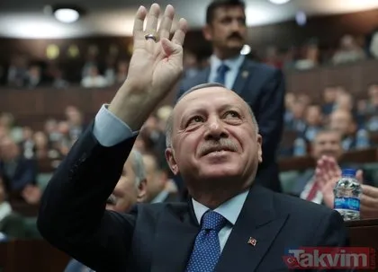 Başkan Erdoğan AK Parti Grup Toplantısı’nda ’Şehitler ölmez’ sloganıyla karşılandı
