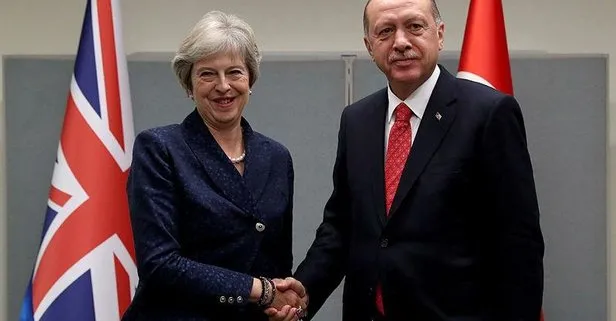 Son dakika: Başkan Erdoğan Theresa May görüştü