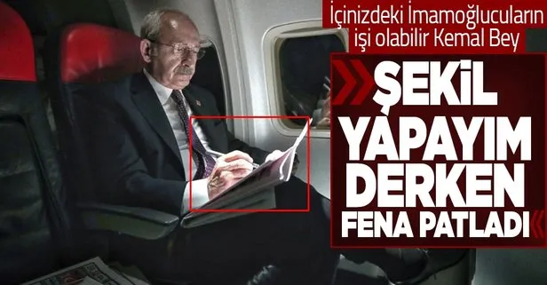 Uçak pozunda fena patladı