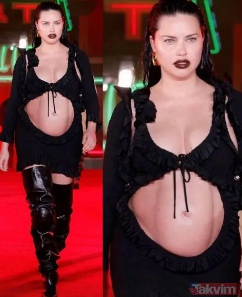 Adriana Lima kırmızılar içinde alev alev! Eski hallerini mumla aratıyordu kilolar gitti son haliyle hayran bıraktı! Sır gibi sakladığı kızı da... - 24