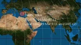 Komşu’da iki büyük deprem