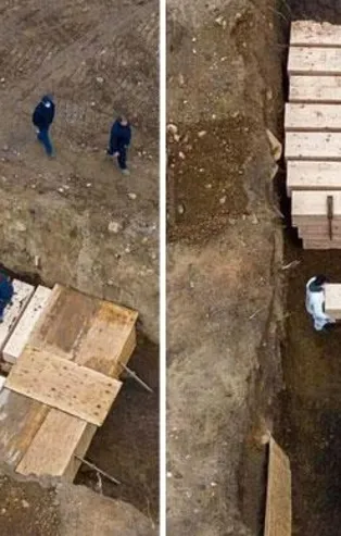 ABD’de koronavirüs kabusu bitmiyor! Kovid-19 kurbanları toplu mezarlara gömülüyor