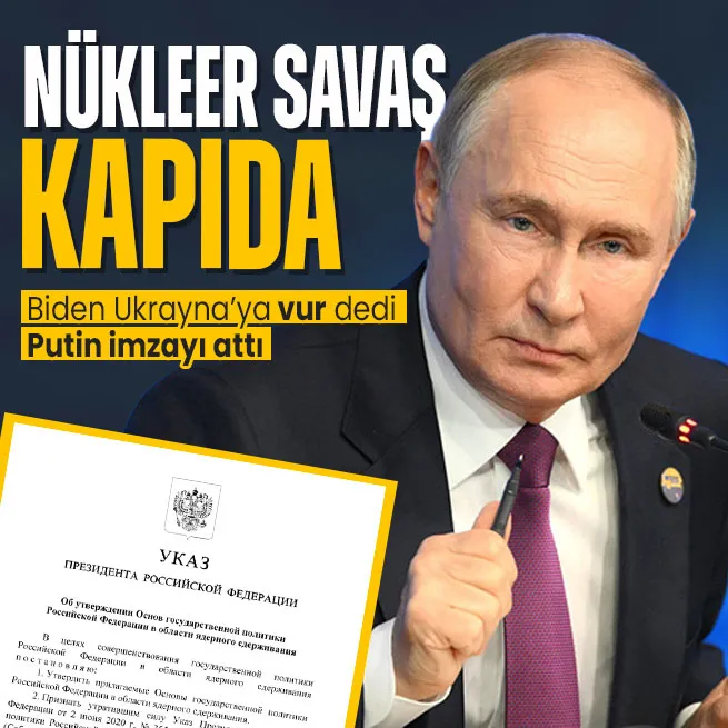 Rusya’dan nükleer savaş hamlesi! Putin yeni doktrini onayladı